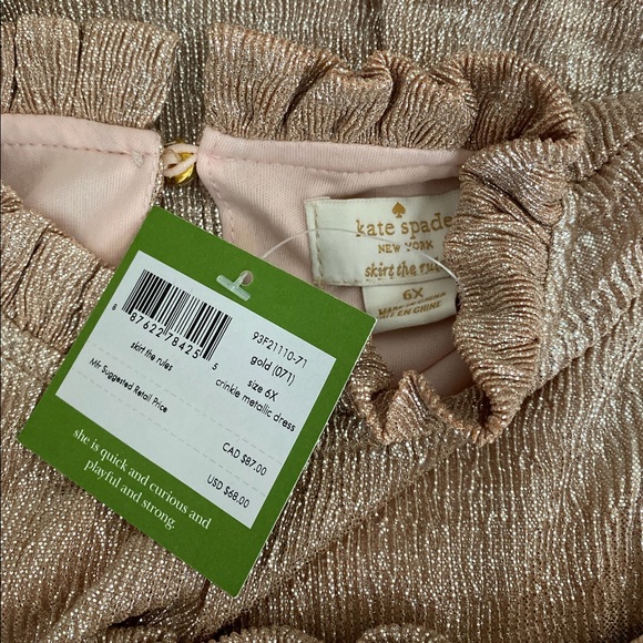 kate spade • metallic ruffle dress - Picture 5 of 8
